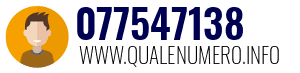 Numero di telefono 077547138 077547138
