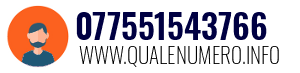 Numero di telefono 077551543766 077551543766
