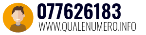Numero di telefono 077626183 077626183