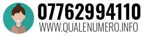 Numero di telefono 07762994110 07762994110