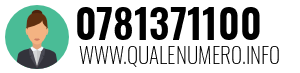 Numero di telefono 0781371100 0781371100
