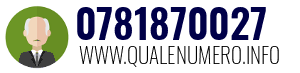 Numero di telefono 0781870027 0781870027