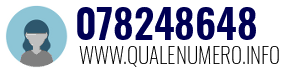 Numero di telefono 078248648 078248648
