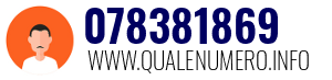 Numero di telefono 078381869 078381869