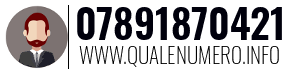 Numero di telefono 07891870421 07891870421