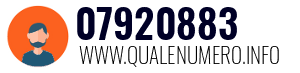 Numero di telefono 07920883 07920883