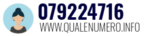 Numero di telefono 079224716 079224716