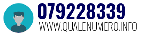 Numero di telefono 079228339 079228339