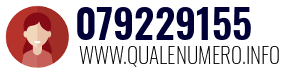 Numero di telefono 079229155 079229155