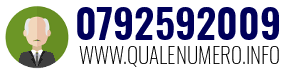 Numero di telefono 0792592009 0792592009