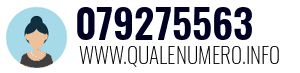 Numero di telefono 079275563 079275563