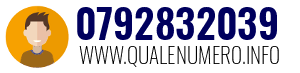 Numero di telefono 0792832039 0792832039