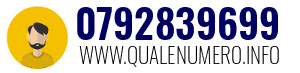 Numero di telefono 0792839699 0792839699