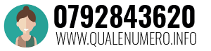 Numero di telefono 0792843620 0792843620