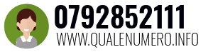 Numero di telefono 0792852111 0792852111