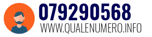 Numero di telefono 079290568 079290568