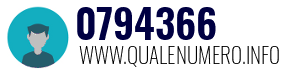 Numero di telefono 0794366 0794366