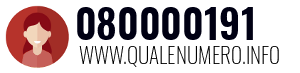Numero di telefono 080000191 080000191