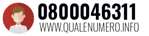 Numero di telefono 0800046311 0800046311