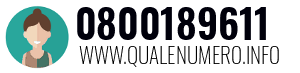 Numero di telefono 0800189611 0800189611