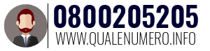 Numero di telefono 0800205205 0800205205