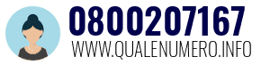 Numero di telefono 0800207167 0800207167