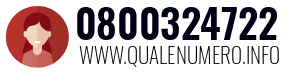 Numero di telefono 0800324722 0800324722