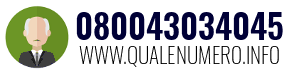 Numero di telefono 080043034045 080043034045