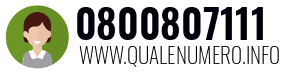 Numero di telefono 0800807111 0800807111