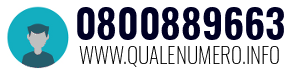 Numero di telefono 0800889663 0800889663