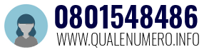 Numero di telefono 0801548486 0801548486