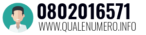 Numero di telefono 0802016571 0802016571