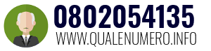 Numero di telefono 0802054135 0802054135