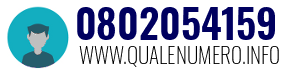 Numero di telefono 0802054159 0802054159