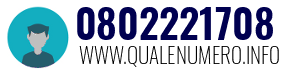 Numero di telefono 0802221708 0802221708