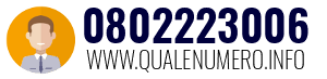 Numero di telefono 0802223006 0802223006