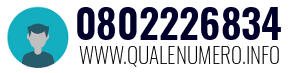 Numero di telefono 0802226834 0802226834