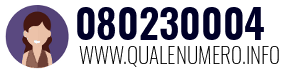 Numero di telefono 080230004 080230004