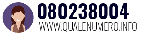 Numero di telefono 080238004 080238004