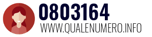Numero di telefono 0803164 0803164
