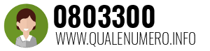 Numero di telefono 0803300 0803300