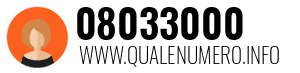 Numero di telefono 08033000 08033000