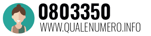 Numero di telefono 0803350 0803350