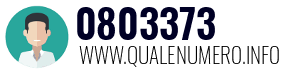 Numero di telefono 0803373 0803373