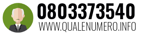 Numero di telefono 0803373540 0803373540