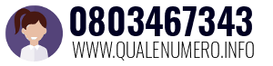 Numero di telefono 0803467343 0803467343