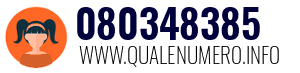 Numero di telefono 080348385 080348385