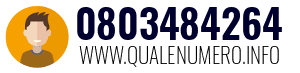 Numero di telefono 0803484264 0803484264