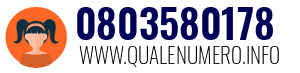 Numero di telefono 0803580178 0803580178