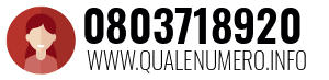 Numero di telefono 0803718920 0803718920